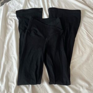 Aerie High-Waisted Crossover Flare Leggings (Never Worn)